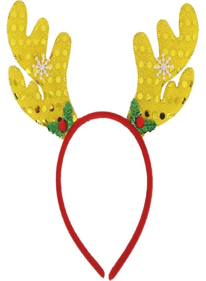Infispace® Christmas Reindeer Antlers Headband with Bells & Xmas Fancy Dress Accessories for Kids (Mix (Pack of 6)) - Image 2